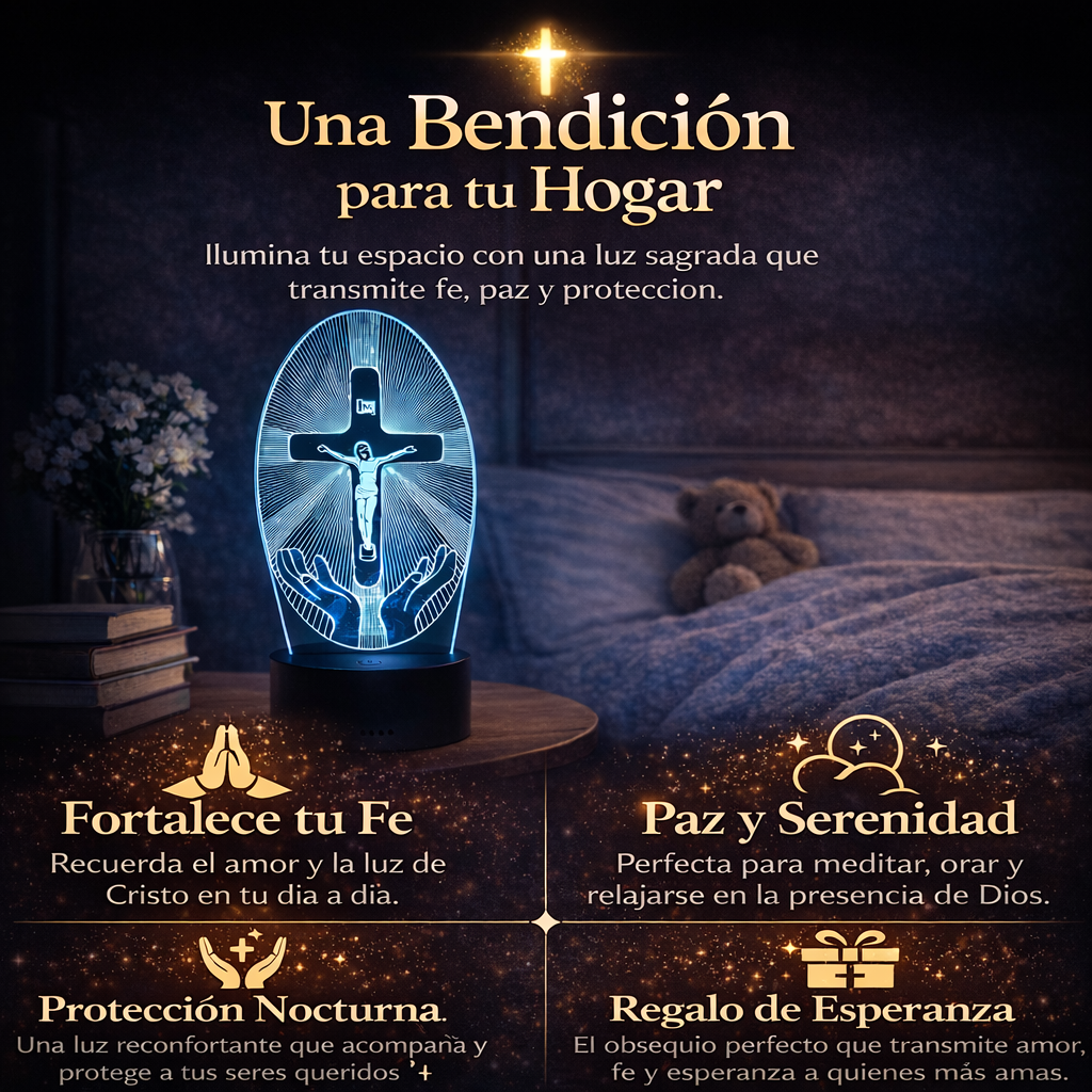 Lámpara Cristiana 3D